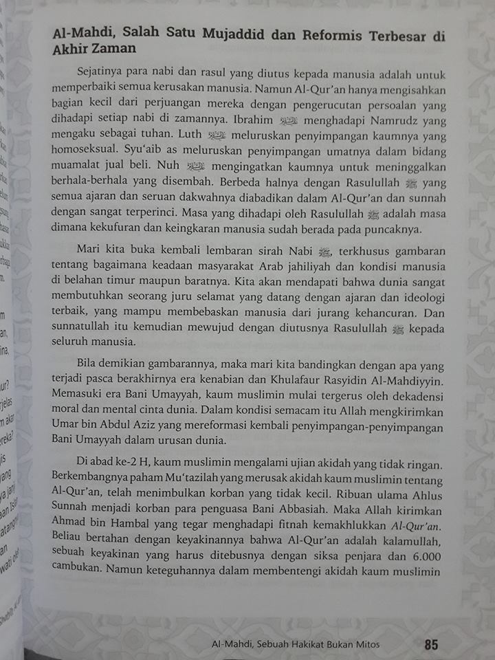 Buku Inikah Al-Mahdi Yang Dijanjikan Isi 2