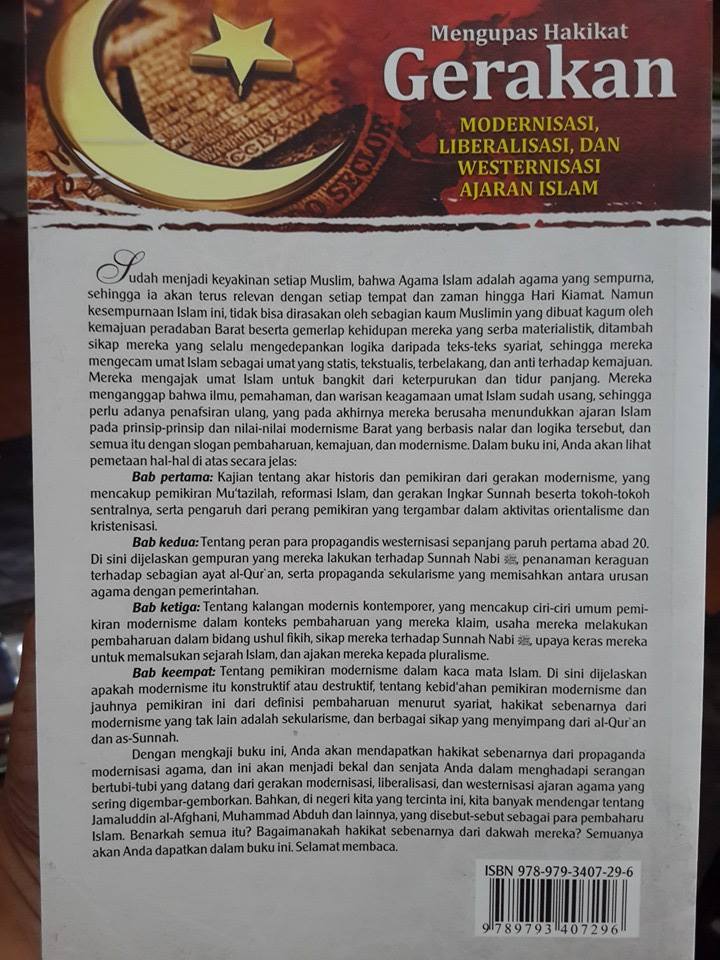 Buku Mengupas Gerakan Modernisasi Liberalisme Ajaran Islam Cover 2