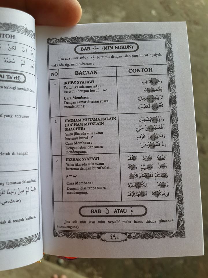 Al-Qur'an Saku Dan Ilmu Tajwid Ma'sum Isi 2