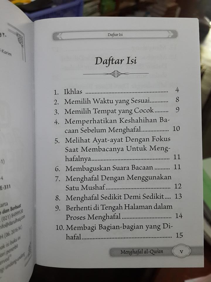 20 langkah agar mudah menghafal al-Qur'an saku isi 2