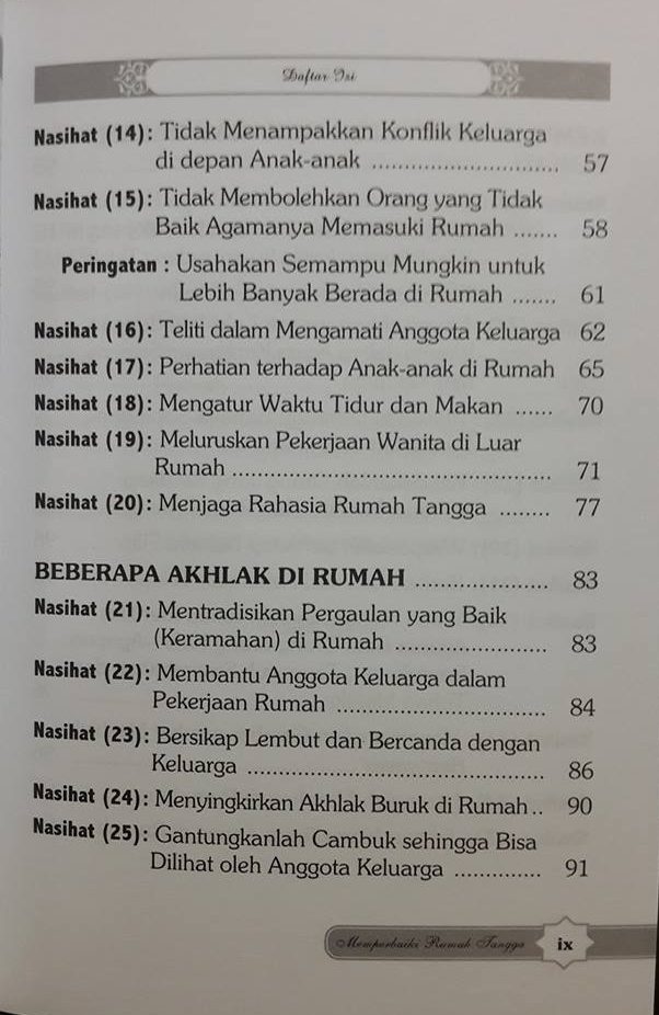 40 nasehat memperbaiki rumah tangga buku isi 2