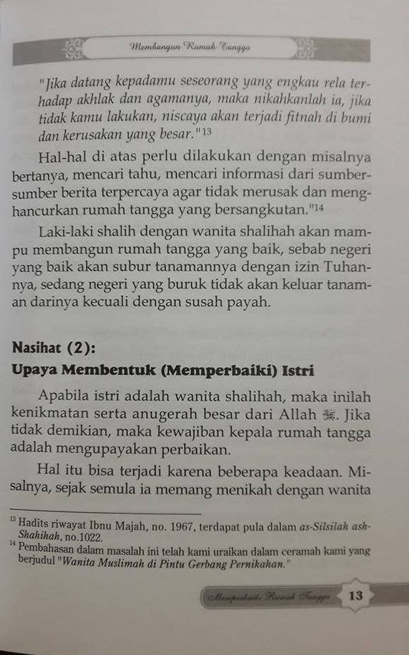 40 nasehat memperbaiki rumah tangga buku isi
