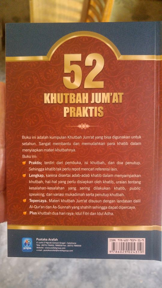 Buku 52 Khutbah Jum'at Praktis cover 2