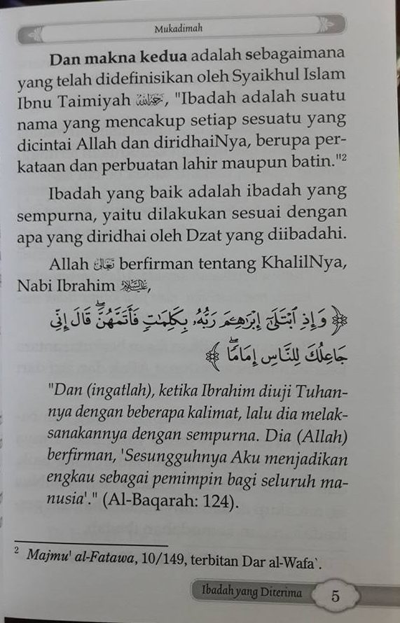 8 barometer ibadah yang baik dan diterima saku isi