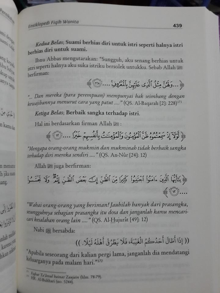 Ensiklopedi fikih wanita buku isi