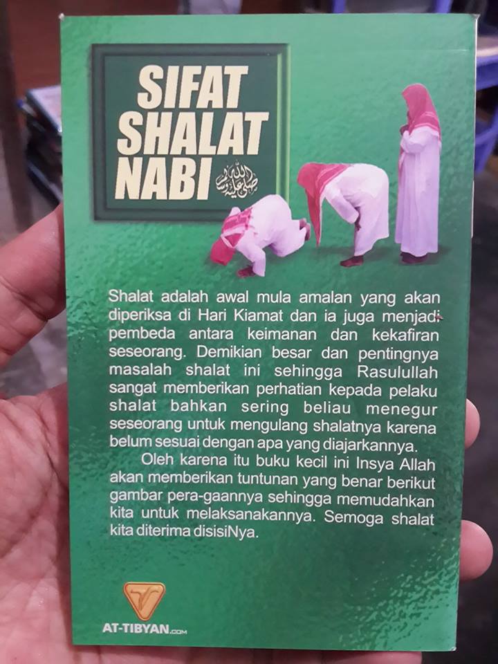 Sifat Shalat Nabi buku saku cover 2