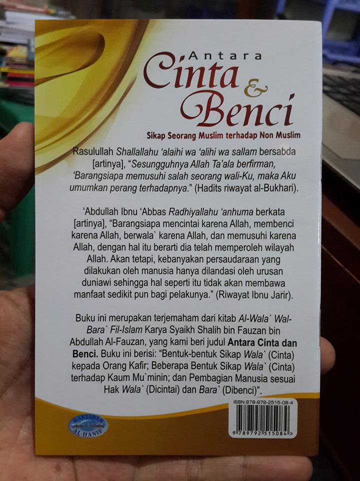 Buku Saku Antara Cinta Dan Benci Sikap Seorang Muslim cover 2