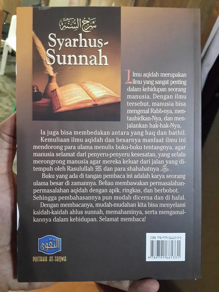 Buku Syarhus Sunnah Panduan Meniti Jalan Kebenaran Cover 2