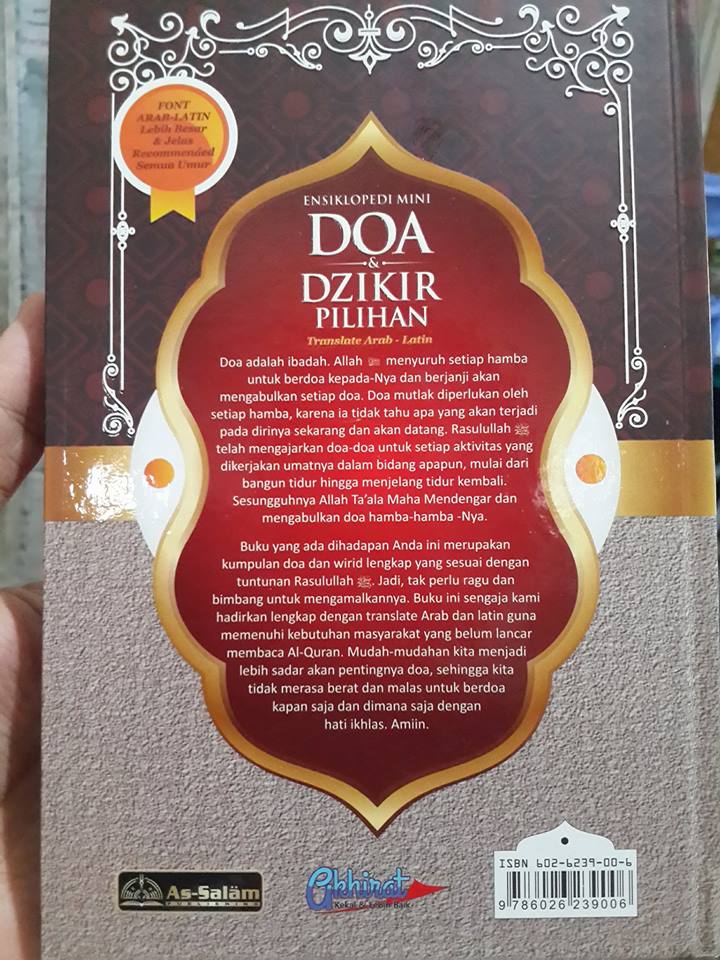 doa dan dzikir pilihan translate arab latin buku cover 2