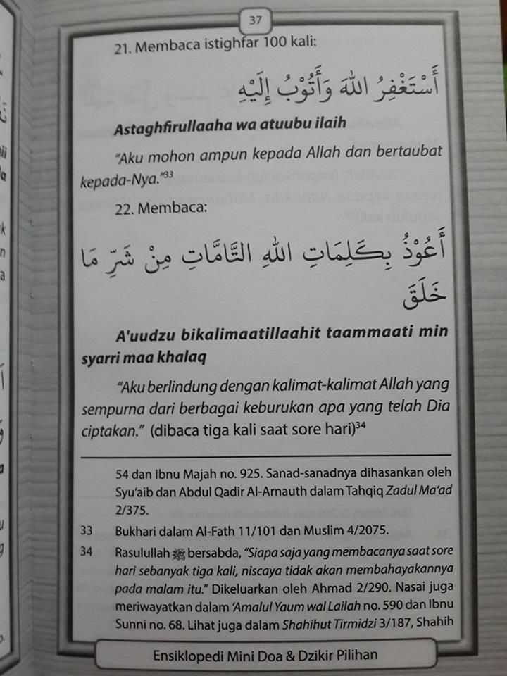 doa dan dzikir pilihan translate arab latin buku isi 2