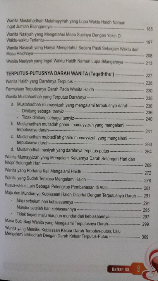 haid dan nifas dalam madzhab syafi'i buku isi