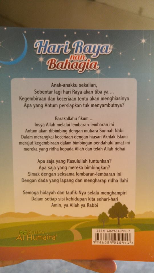 Buku Anak Hidup Sehari-hari Dengan Sunnah Nabi (Hari Raya) cover 2
