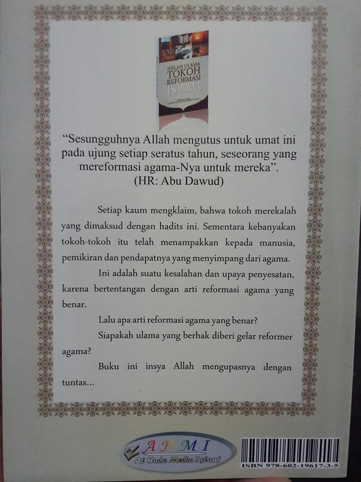 inilah ulama tokoh reformasi Islam buku cover 2