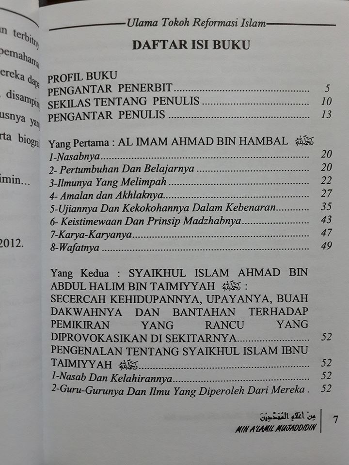 inilah ulama tokoh reformasi Islam buku isi 2
