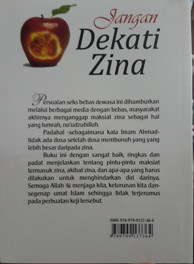 jangan dekati zina buku cover 2