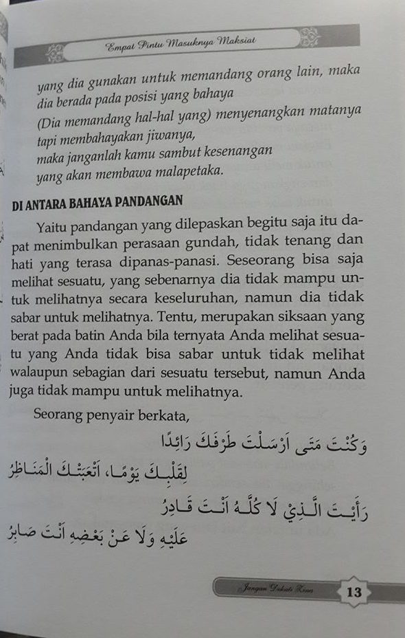 jangan dekati zina buku isi