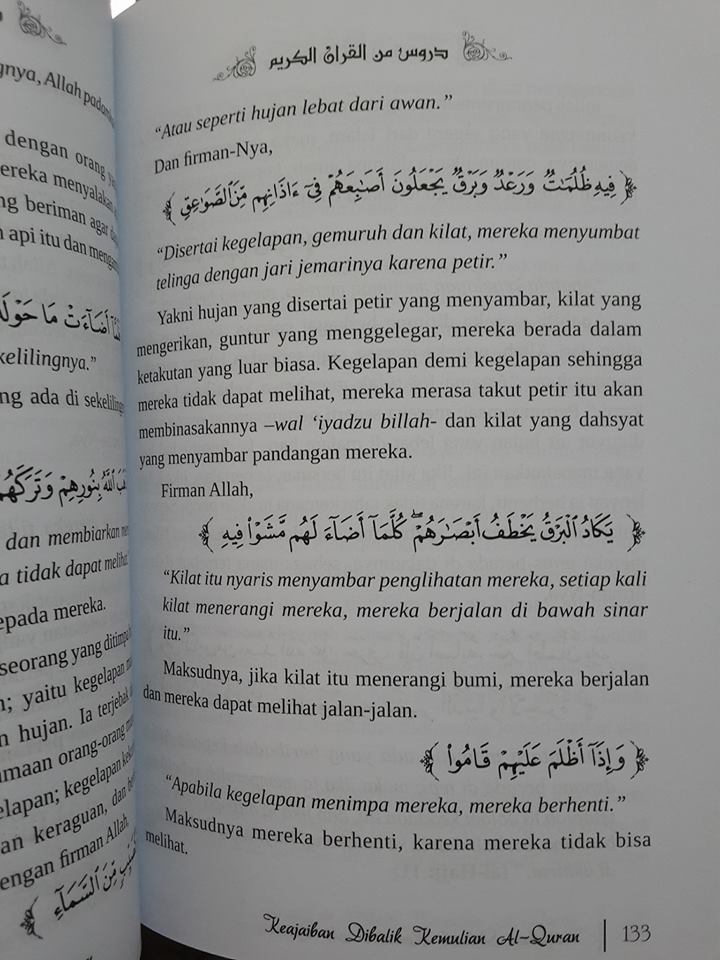 keajaiban dibalik kemuliaa al-Qur'an buku isi