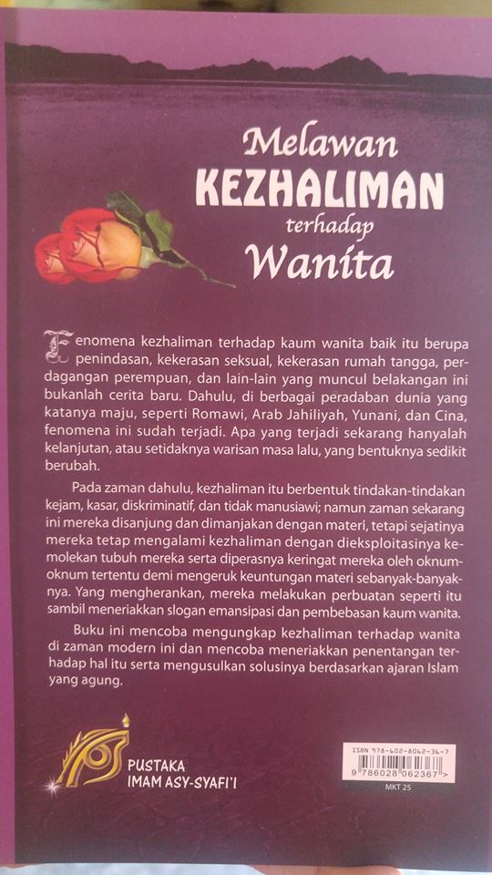 Buku Melawan Kezhaliman Terhadap Wanita cover 2