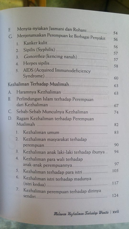 Buku Melawan Kezhaliman Terhadap Wanita isi 2