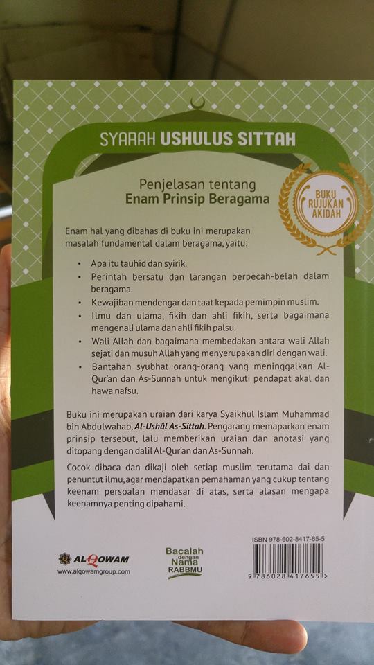 syarah ushulus sittah buku cover 2