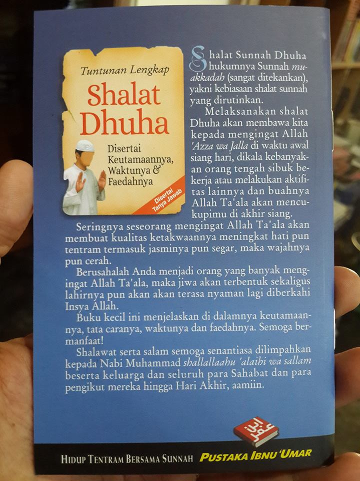 Buku Saku Tuntunan Lengkap Shalat Dhuha Cover 2