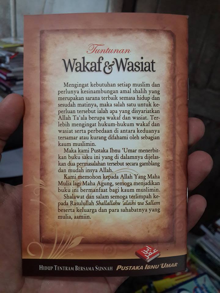 Buku Saku Tuntunan Wakaf Dan Wasiat Cover 2