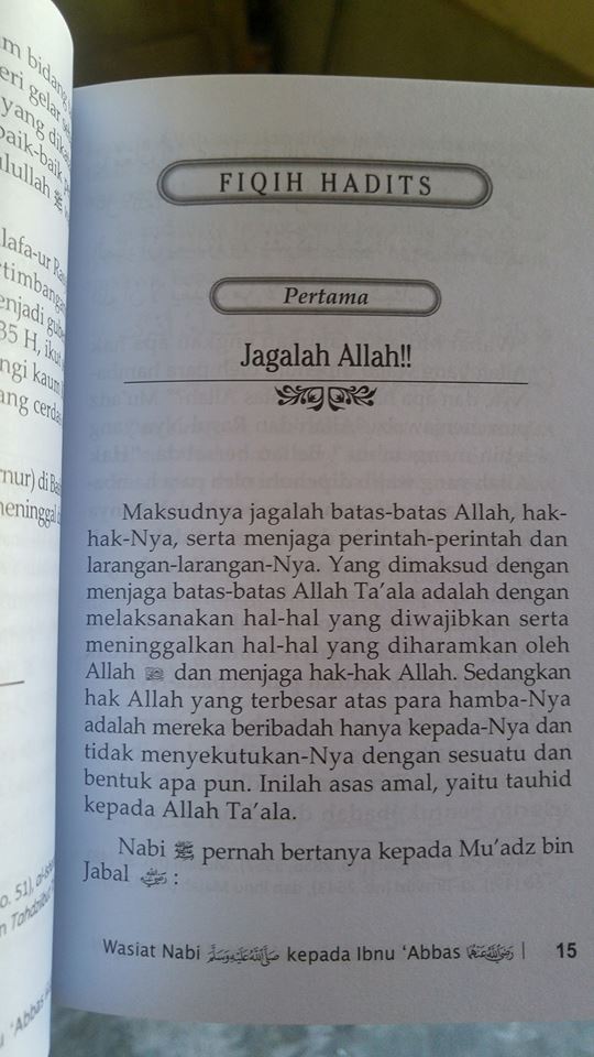 wasiat nabi kepada ibnu abbas buku isi