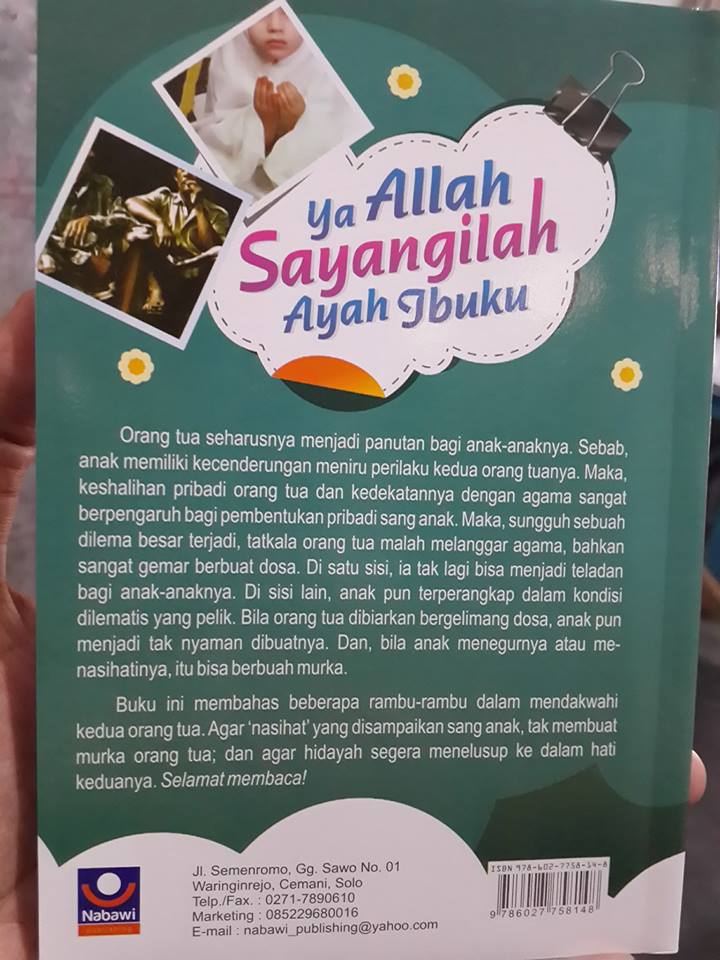ya Allah Sayangilah ayah ibuku buku cover 2