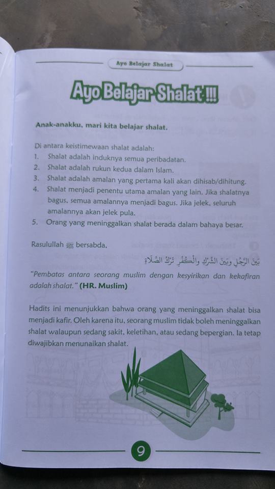 Buku Anak Ayo Belajar Shalat Sesuai Tuntunan Nabi isi 2