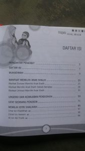 Buku Berkah Anak Shalih Anak Yang Dirindukan Banyak Orang isi