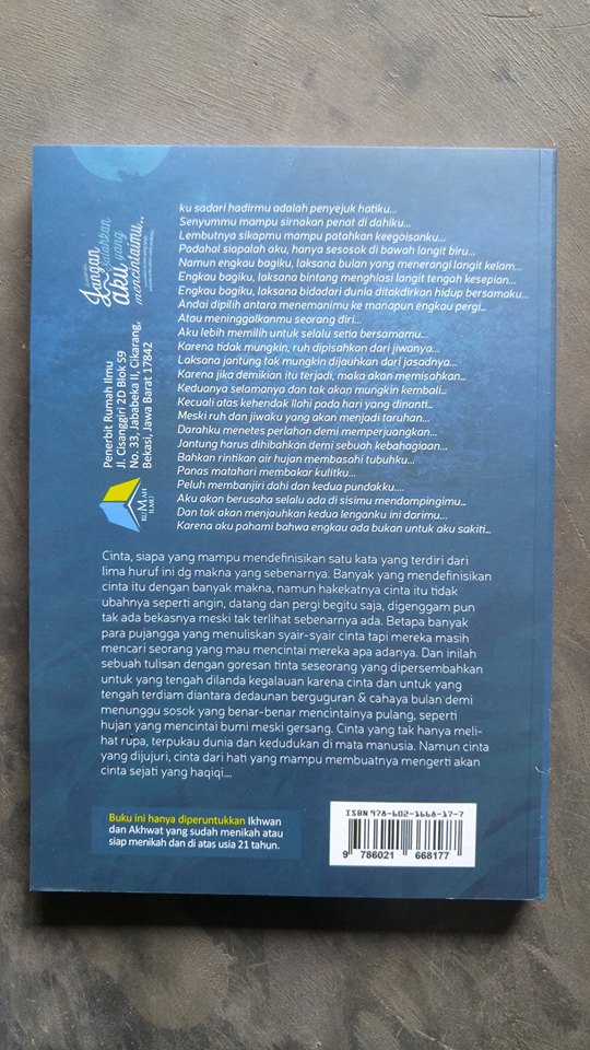 Buku Bidadariku Jangan Salahkan Aku Yang Mencintaimu cover 2