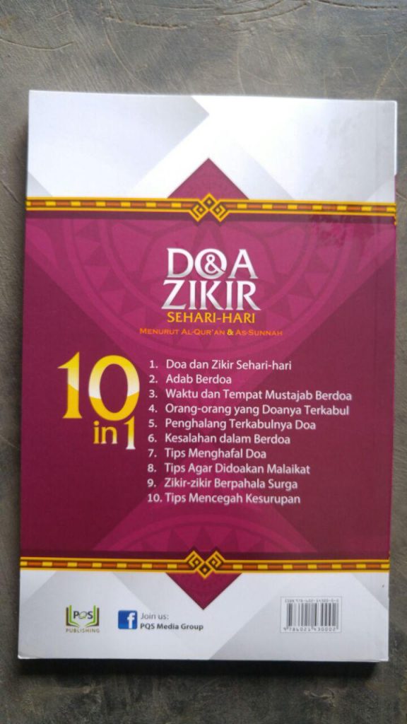 Buku Doa & Dzikir Sehari Hari Plus Tips-Tips Terkait Doa cover 2