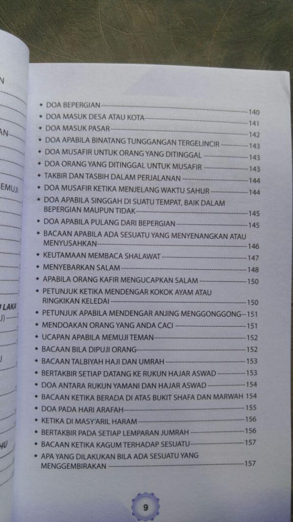 Buku Doa & Dzikir Sehari Hari Plus Tips-Tips Terkait Doa isi 