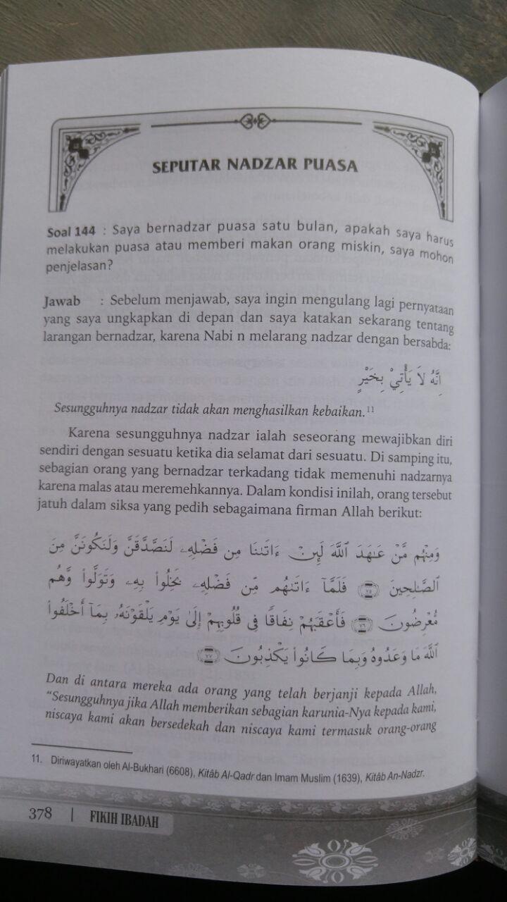 Buku Fikih Ibadah Kumpulan Fatwa Lengkap Syaikh Utsaimin isi