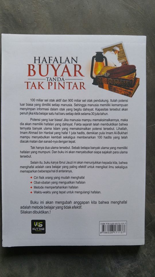 Buku Hafalan Buyar Tanda Tak Pintar cover 2