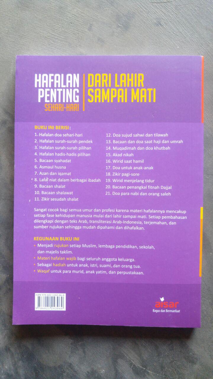 Buku  Hafalan Penting Sehari-Hari Dari Lahir Sampai Mati cover 2