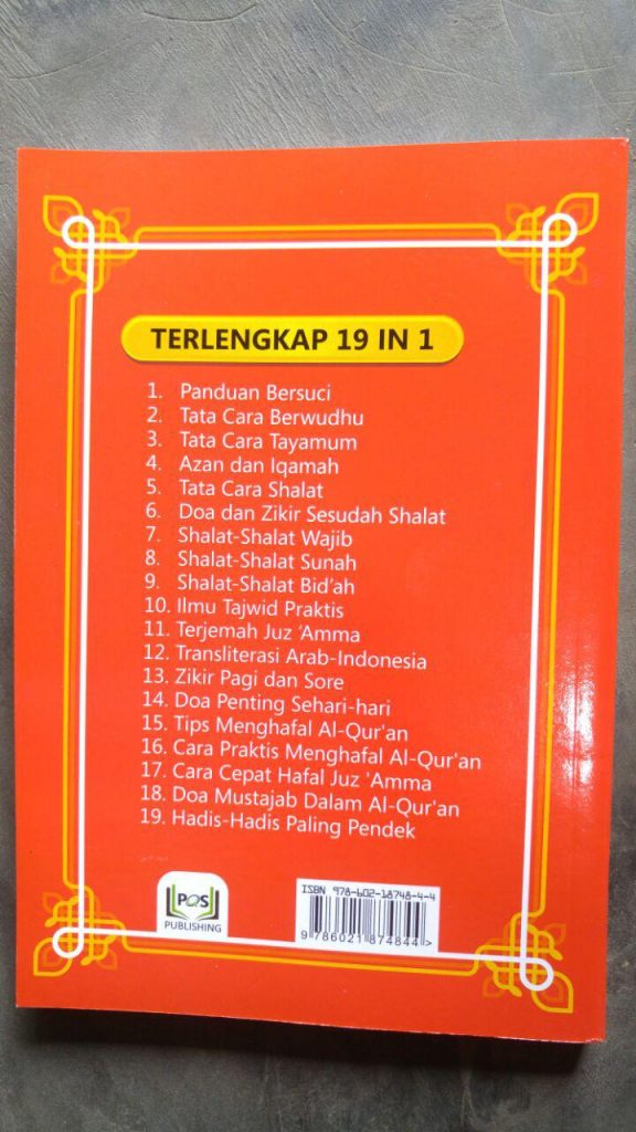 Buku Panduan Shalat Lengkap Terjemah Juz Amma Hadis Pilihan cover 2