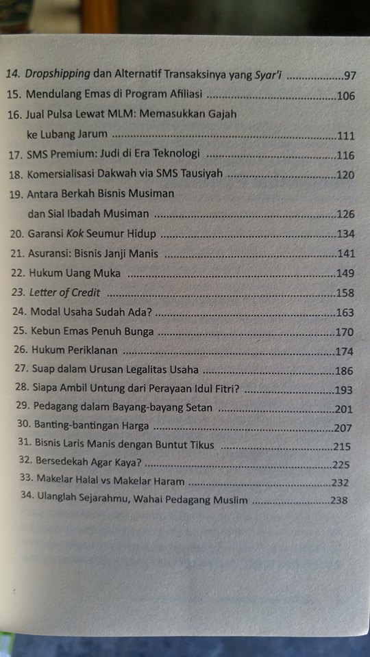 Buku Tuntunan Syariah Untuk Meraih Bisnis Dan Rezeki Barokah isi 2