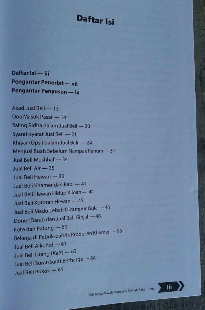 Buku 500 Tanya Jawab Transaksi Syariah Sehari Hari isi 2