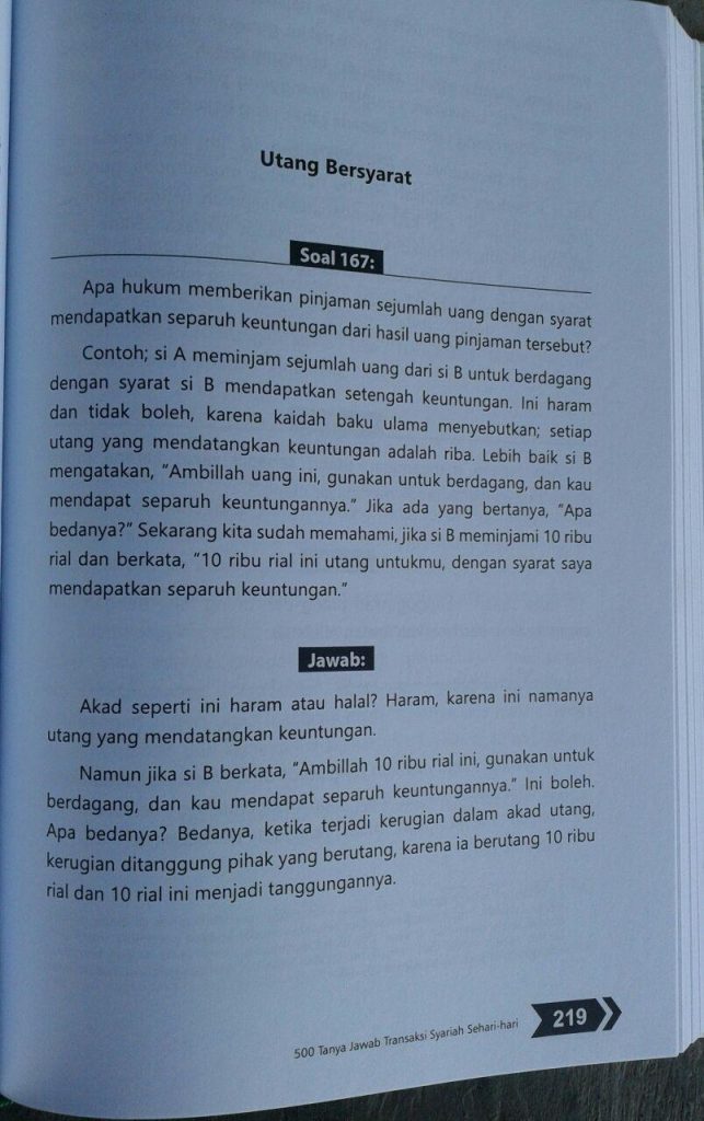 Buku 500 Tanya Jawab Transaksi Syariah Sehari Hari isi 4