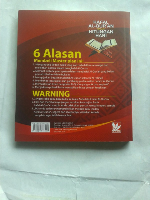 Buku Hafal Al-Qur'an Dalam Hitungan Hari cover 2