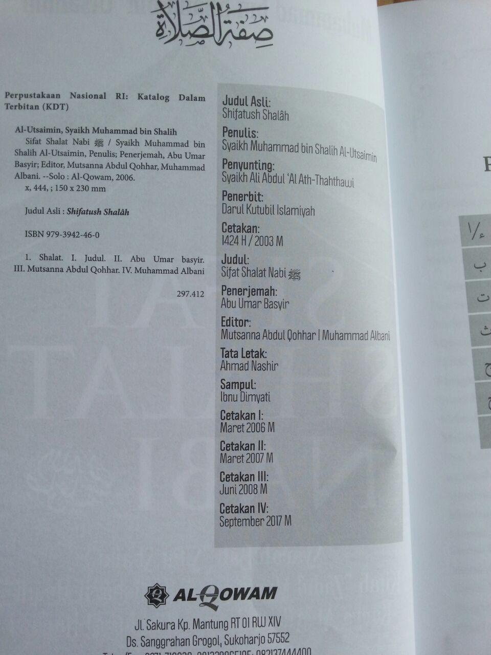 Buku Sifat Shalat Nabi Oleh Syaikh Utsaimin isi 2