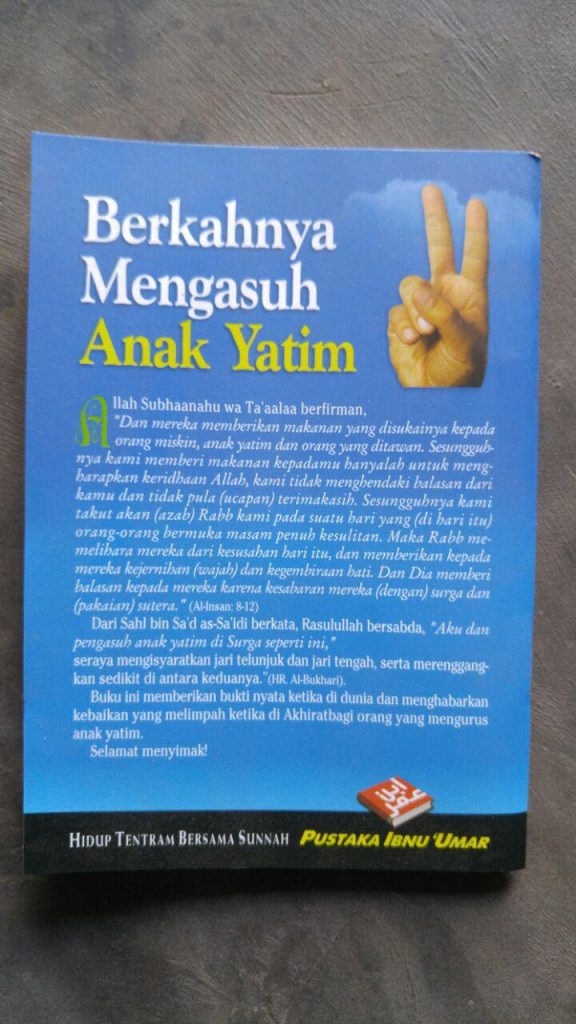 Buku Saku Berkahnya Mengasuh Anak Yatim cover 2