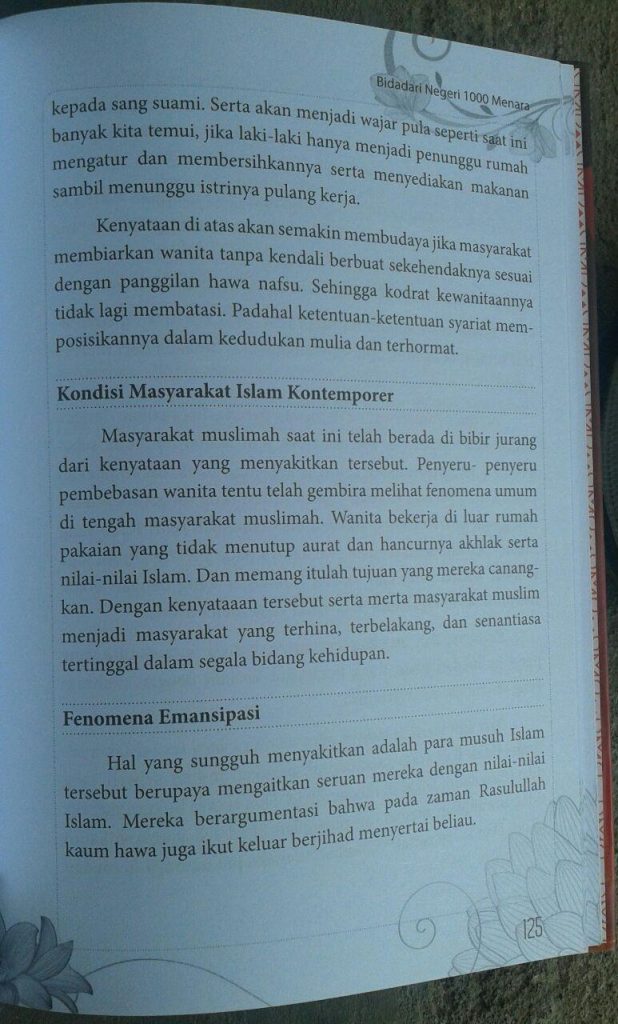 Buku Bidadari Negeri 1000 Menara isi 2