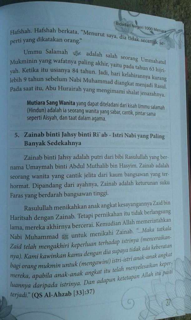 Buku Bidadari Negeri 1000 Menara isi 3