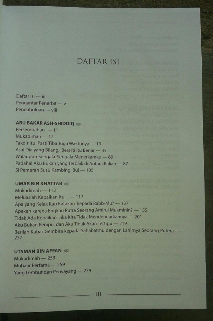 Buku Biografi Khalifah Rasulullah isi 3