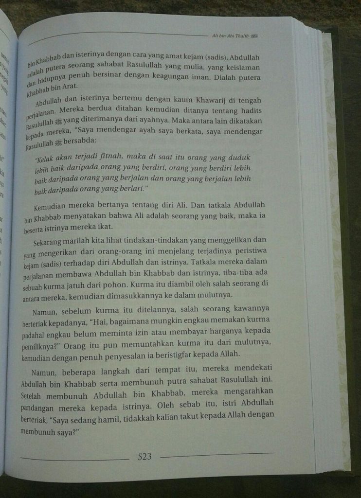 Buku Biografi Khalifah Rasulullah isi