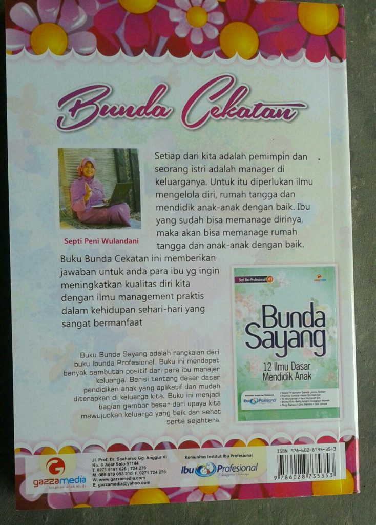 Buku Bunda Cekatan 12 Ilmu Dasar Manajemen Rumah Tangga cover 2