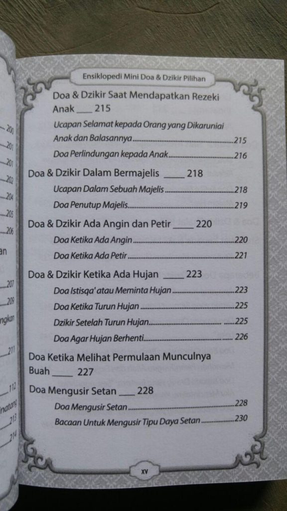 Buku Saku Ensiklopedi Mini Doa & Dzikir Pilihan isi