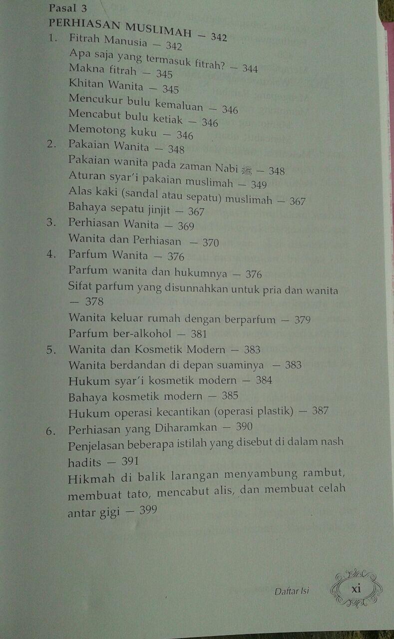 Buku Fikih Wanita Panduan Ibadah Wanita lengkap & Praktis isi